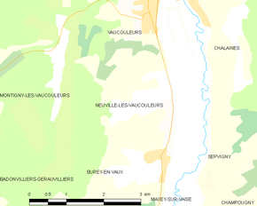Poziția localității Neuville-lès-Vaucouleurs