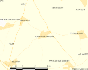 Poziția localității Rouvroy-en-Santerre
