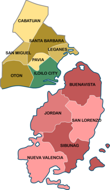 Map of Metro Iloilo–Guimaras