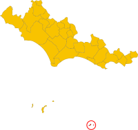 Map of comune of Ventotene (province of Latina, region Lazio, Italy).svg