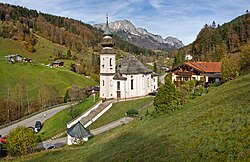 51. Platz: Milseburg mit Wallfahrtskirche Maria Gern in Berchtesgaden im Landkreis Berchtesgadener Land