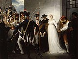 Marie Antoinette being taken to her execution, 1794 (Musée de la Révolution française)