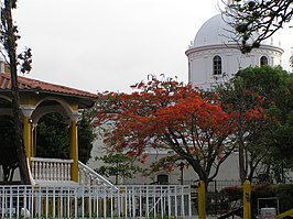 Kathedraal van Matagualpa gezien vanuit Parque Morazan