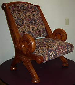 Campeche-style chair (ca. 1875-1880), attributed to Frank Furness and Daniel Pabst.