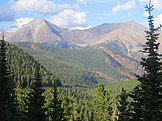 The Sawatch Range as seen from Monarch Pass, Colorado.