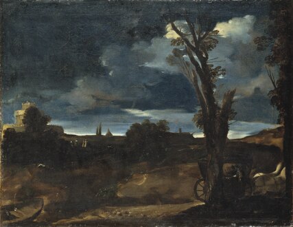 Moonlit Landscape (c. 1616, oil on canvas, 55 × 71 cm, Nationalmuseum, Stockholm, Sweden).[33] An early, naturalistic landscape.