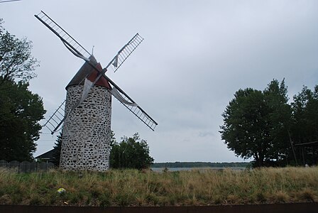 A windmill in the neighbourhood of Pointe-aux-Trembles in Montreal, Quebec, picture taken during Wikipedia Takes Montreal