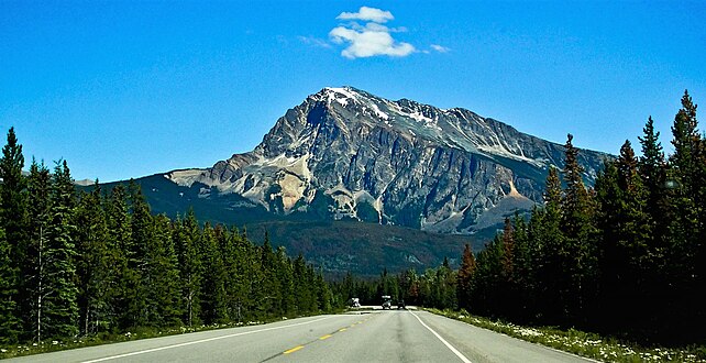 Mount Hardisty from Icefields Parkway