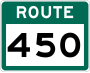 Route 450 marker