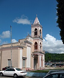 The church in 2022 with Pico del Este in the background.