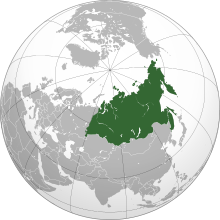 A map of the siberian region. also known as North Asia.