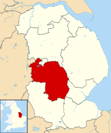 Shown within the ceremonial county of Lincolnshire