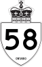 Highway 58 shield