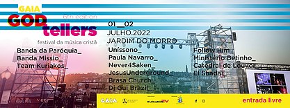 Cartaz da 6.ª edição do festival Gaia GodTellers (2022)