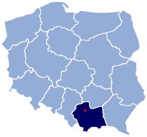 Poziția localității Cracovia