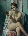 Nude with red beret at her toilet (1920)