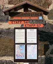Sörmlandsleden, etapp 56-57, information vid Tullgarns slott.