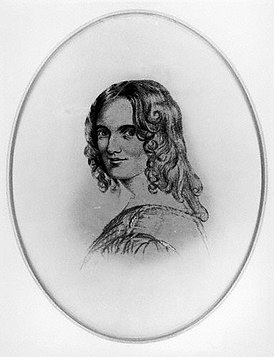 Портрет Сары Фуллер Флауэр Адамс, выполненный по наброску Маргарет Джиллис 1834 г.