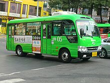 Hyundai County minibus being used as a city bus in Seoul, South Korea. Seongdong Public Light Bus 05.JPG