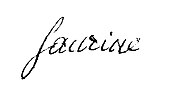 signature de Jean-Baptiste Pierre Saurine