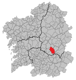 Kaart van Monforte de Lemos