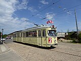 Gelede wagen 2412 uit Düsseldorf (Duitsland; bouwjaar 1957).