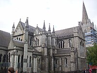 St. Patrick's Cathedral in Dublin, the National Cathedral of the Church of Ireland (part of the Anglican Communion). StPatCathedralDublin.jpg
