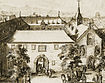 Ansicht der Deutschordenskommende in Aachen um 1700