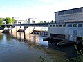 Aldinger Neckarkanal mit Staustufe