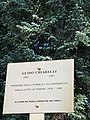 Plaque à la mémoire de Guido Chiarelli, installée par la mairie de Turin dans le Parc du Valentino.