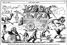 The Comic News reporting on the movement to South Kensington in 1863 The Comic News 1863.jpg