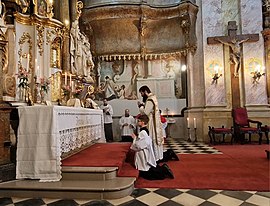 Prayers at the foot of the altar Tridentska Mse v Prostejove 2023.jpg