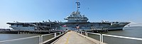 Het vliegdekschip 'USS Yorktown', toegankelijk als museum