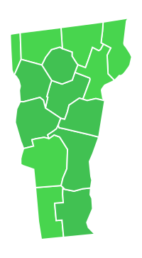 Vermont Senate Election Results by County, 2012.svg
