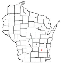Location of Juneau, Wisconsin