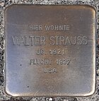 Stolperstein für Walter Strauss