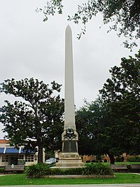 General William Dudley Chipley helped rebuild Pensacola after the Civil War. An obelisk was erected in his honor at the Plaza Ferdinand VII.