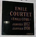 Placa conmemorativa en el cementerio del Père Lachaise