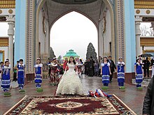 Nowruz, an ancient Iranian annual festival that is still widely celebrated throughout the Iranian Plateau and beyond, in Dushanbe, Tajikistan. Prazdnik Navruz, Tadzhikistan 1.jpg