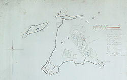 Map of the fortress on Keelung Island