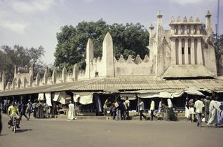 Shopping center in Bamako, 1972