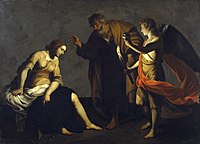 Alessandro Turchi, Saint Agatha Attended by Saint Peter and an Angel in Prison, 1640-1645