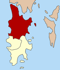 Amplasarea districtului în provincia Phuket