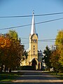 Reformed church in Bajany, built in Gothic Revival style, est. 1936