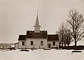 Bjørke kirke, Akershus, ca. 1900-1910. Foto: Christian Christensen Thomhav / Riksantikvaren