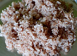 Cooked brown rice, Bhutan