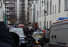 Le siège de Charlie Hebdo après la tuerie (l'image actuelle).