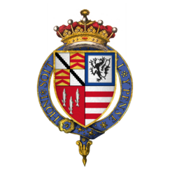 Coat of arms of Sir Robert Radcliffe, 1st Earl of Sussex, KG.png
