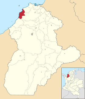 Localisation de Moñitos