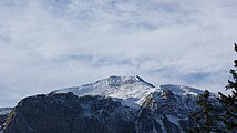 Blick von der Alpe Roßstelle in Mellau auf den Hochblanken.